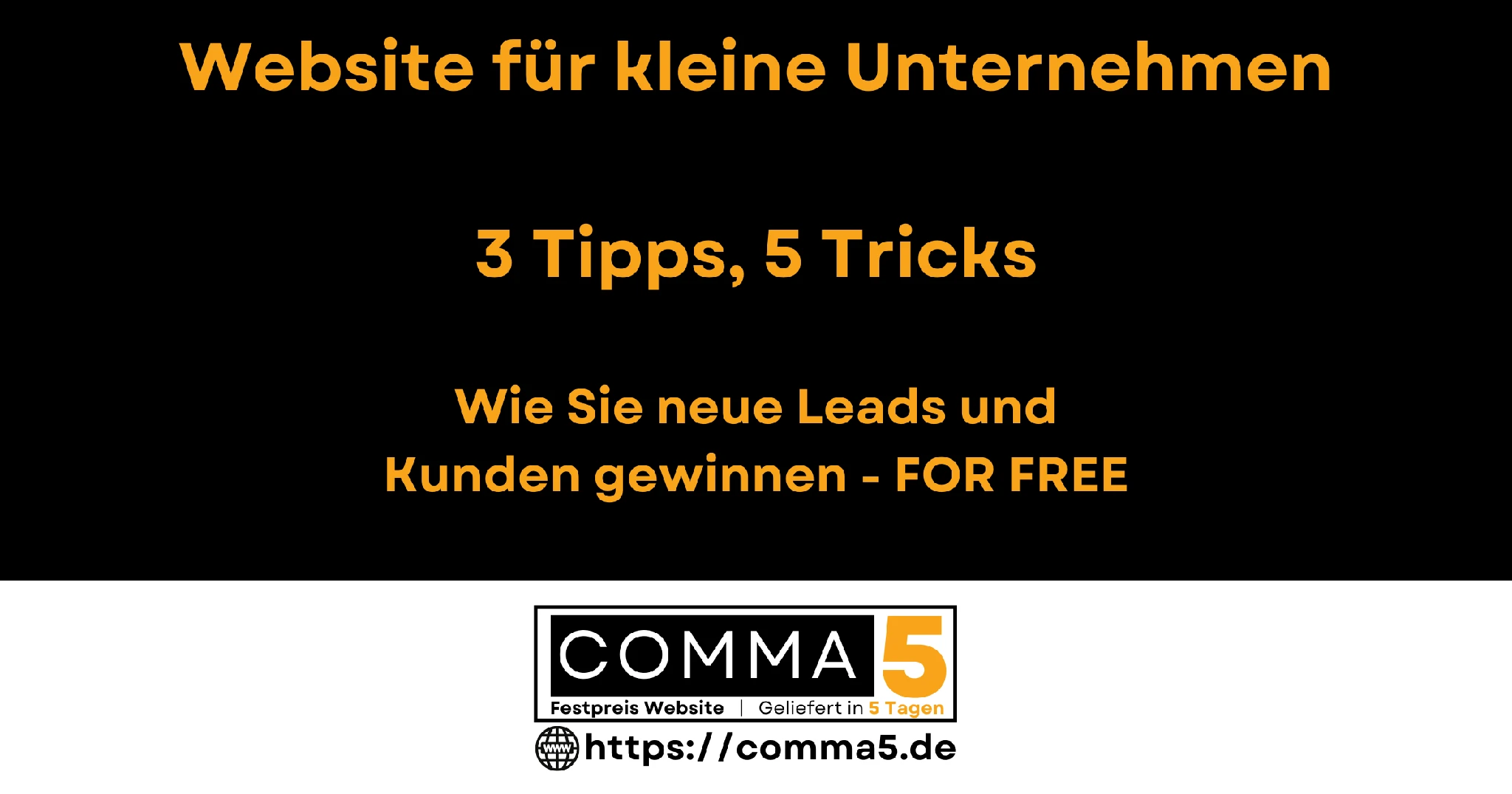 Website fuer kleine Unternehmen - 3 Tips und 5 Tricks
