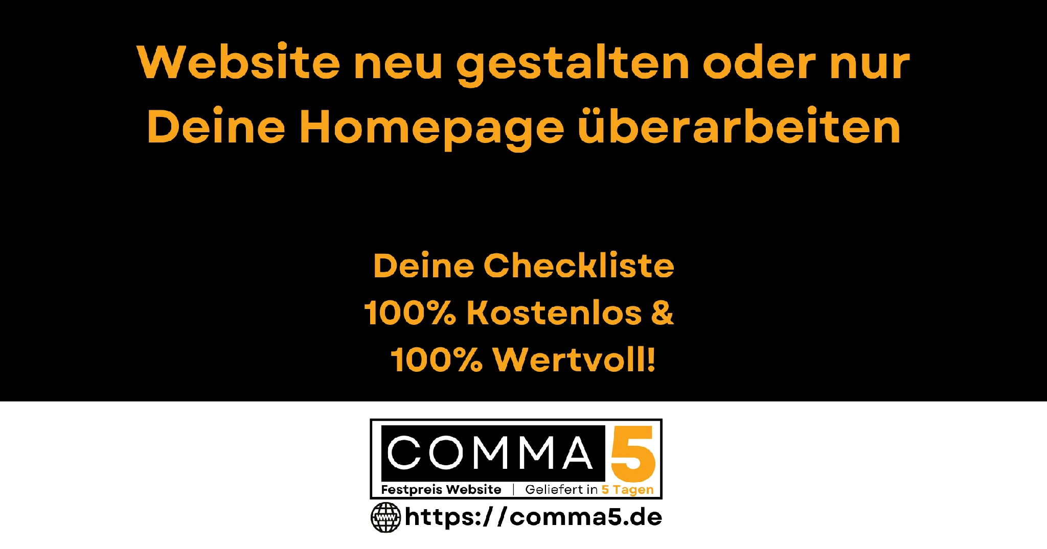 Website neu gestalten oder Deine Homepage überarbeiten - Checkliste