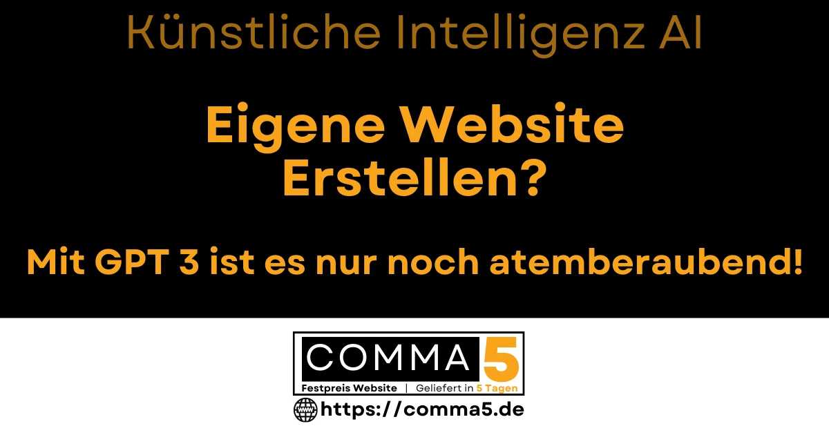 Eigene Website Erstellen mit künstlicher Intelligenz